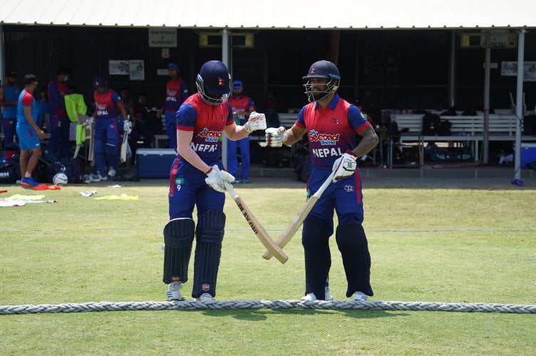 श्रीलंका पुलिसविरुद्ध नेपालको आक्रमक ब्याटिङ, तीन खेलाडीको अर्धसतक