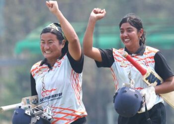 एपीएफले कोशीलाई दियो १५५ रनको लक्ष्य, सीता र इन्दुको शतकीय साझेदारी